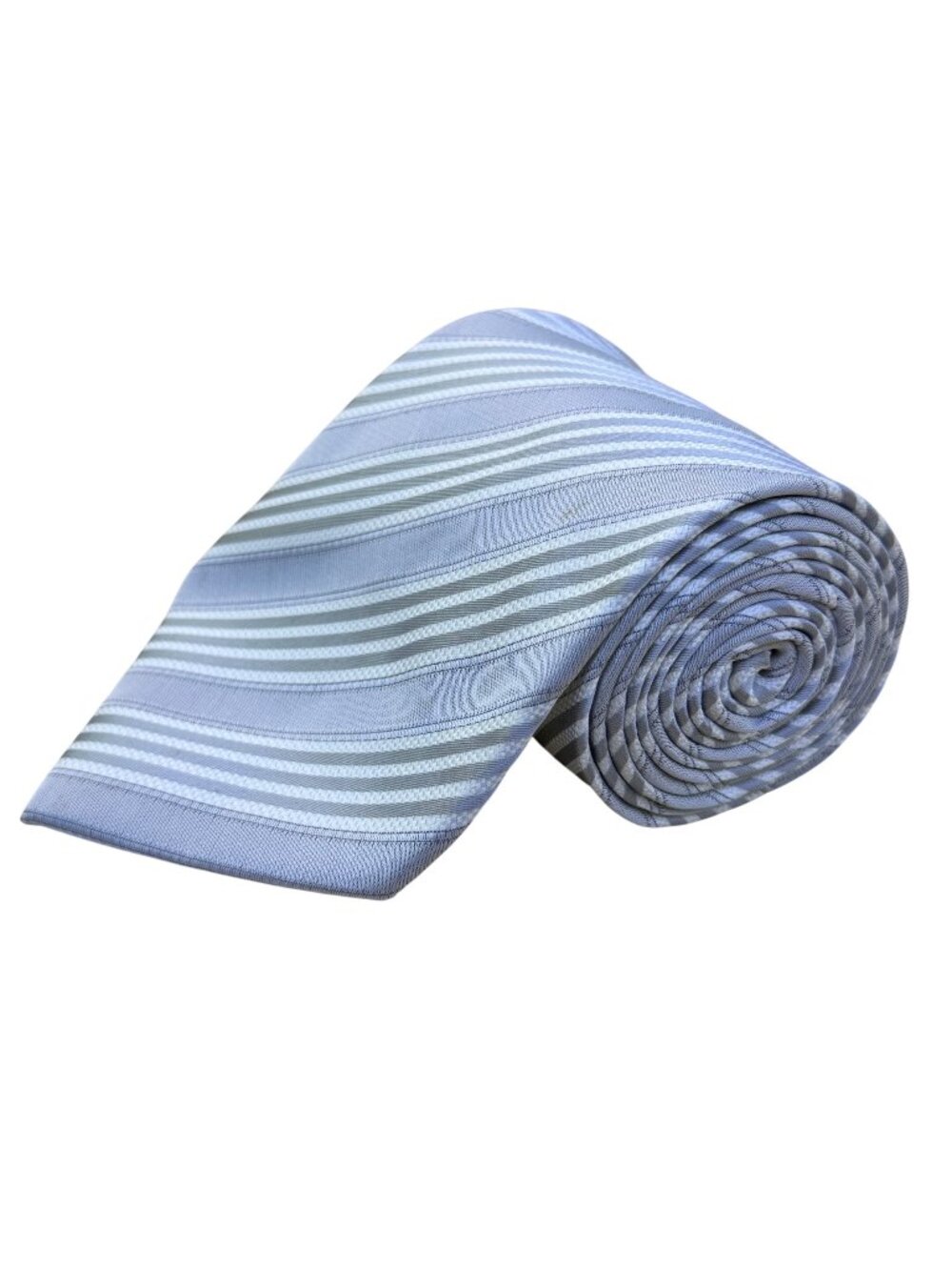Venetto Mens Blue Polyester Striped Tie